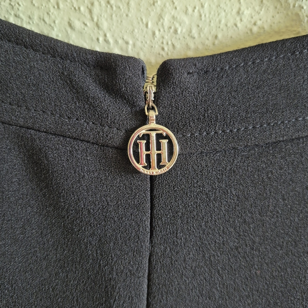 Tommy Hilfiger Black Cropped Jumpsuit Size 8 - Picture 7 of 10